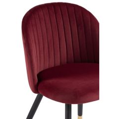 Стул на металлокаркасе Gabi wine red / black в Нижнем Тагиле - nizhniy-tagil.mebel24.online | фото 5