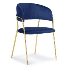 Стул на металлокаркасе Kamelia dark blue / gold в Нижнем Тагиле - nizhniy-tagil.mebel24.online | фото