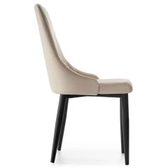 Стул на металлокаркасе Kora beige / black в Нижнем Тагиле - nizhniy-tagil.mebel24.online | фото 3