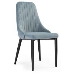 Стул на металлокаркасе Kora light blue / black в Нижнем Тагиле - nizhniy-tagil.mebel24.online | фото