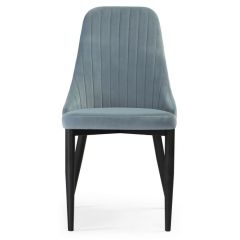 Стул на металлокаркасе Kora light blue / black в Нижнем Тагиле - nizhniy-tagil.mebel24.online | фото 2