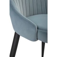 Стул на металлокаркасе Kora light blue / black в Нижнем Тагиле - nizhniy-tagil.mebel24.online | фото 6