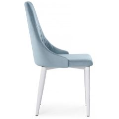 Стул на металлокаркасе Kora light blue / white в Нижнем Тагиле - nizhniy-tagil.mebel24.online | фото 3