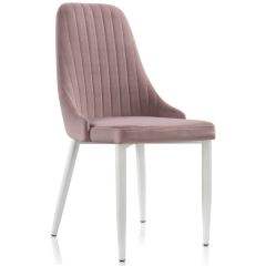 Стул на металлокаркасе Kora white / light purple в Нижнем Тагиле - nizhniy-tagil.mebel24.online | фото