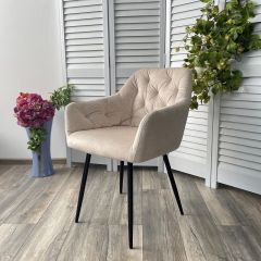 Стул PERU PK6015-06 BEIGE античный бежевый, велюр M-City в Нижнем Тагиле - nizhniy-tagil.mebel24.online | фото 2