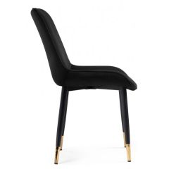 Стул на металлокаркасе Seda-1 black / gold / black в Нижнем Тагиле - nizhniy-tagil.mebel24.online | фото 4