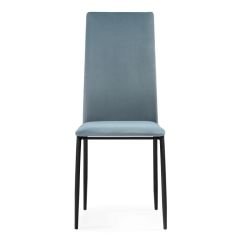 Стул на металлокаркасе Tod light blue / black в Нижнем Тагиле - nizhniy-tagil.mebel24.online | фото