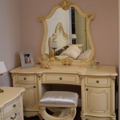 Туалетный стол + Зеркало Мона Лиза (крем) в Нижнем Тагиле - nizhniy-tagil.mebel24.online | фото 6