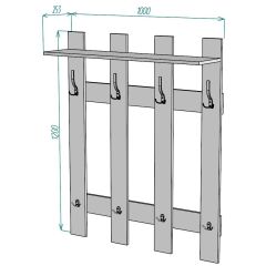 Вешалка V3 в Нижнем Тагиле - nizhniy-tagil.mebel24.online | фото 2