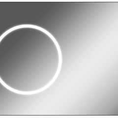 Зеркало Eclipse 100 black с подсветкой Sansa (SE1032Z) в Нижнем Тагиле - nizhniy-tagil.mebel24.online | фото 1