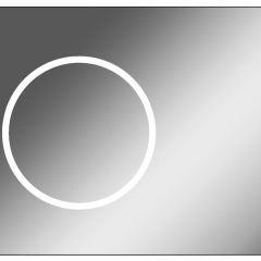 Зеркало Eclipse 90 black с подсветкой Sansa (SE1031Z) в Нижнем Тагиле - nizhniy-tagil.mebel24.online | фото 1