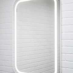 Зеркало Elis 100 white с подсветкой Sansa (SEe1045Z) в Нижнем Тагиле - nizhniy-tagil.mebel24.online | фото 3