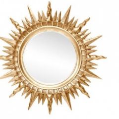 Зеркало круглое золото (1810(1) в Нижнем Тагиле - nizhniy-tagil.mebel24.online | фото