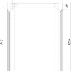 Зеркало Оттава 1000х700 с подсветкой Домино (GL7028Z) в Нижнем Тагиле - nizhniy-tagil.mebel24.online | фото 8