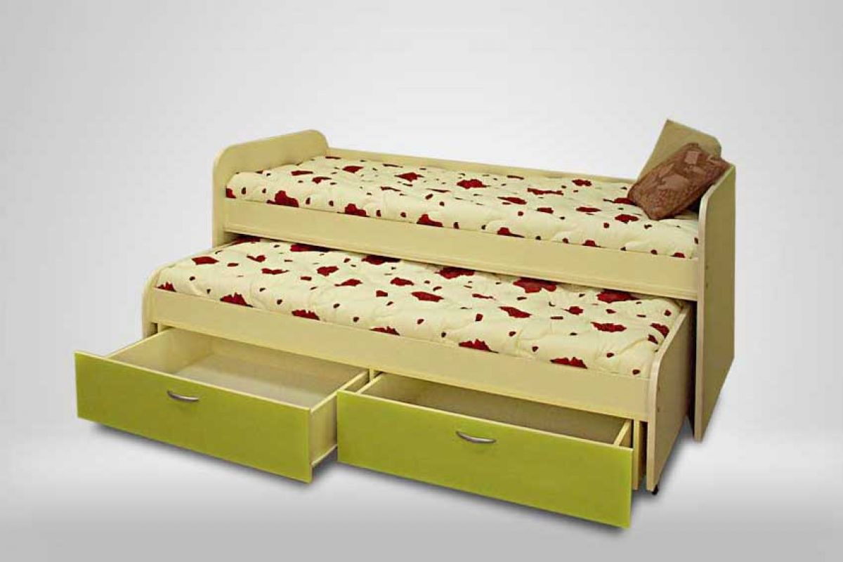 детская кровать для двоих детей с бортиками