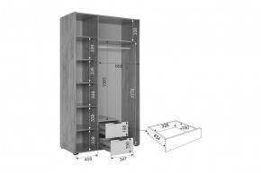 АДАМ Спальный гарнитур (модульный) графит в Нижнем Тагиле - nizhniy-tagil.mebel24.online | фото 19