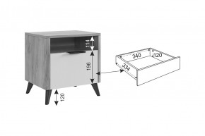 АДАМ Спальный гарнитур (модульный) графит в Нижнем Тагиле - nizhniy-tagil.mebel24.online | фото 4