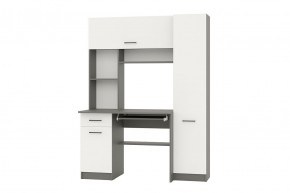 АЛЬФА Стол рабочий (графит/белый) в Нижнем Тагиле - nizhniy-tagil.mebel24.online | фото 1