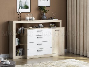 Ангара Комод (Белый глянец/Сонома) в Нижнем Тагиле - nizhniy-tagil.mebel24.online | фото 2