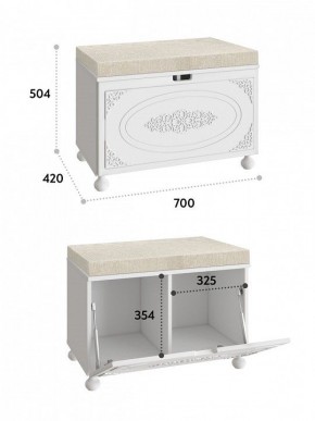 Банкетка-тумба Ассоль АС-70 в Нижнем Тагиле - nizhniy-tagil.mebel24.online | фото 3