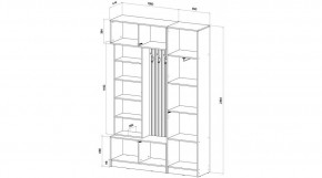 БАВАРИЯ Прихожая (дуб вотан/кашемир) в Нижнем Тагиле - nizhniy-tagil.mebel24.online | фото 2