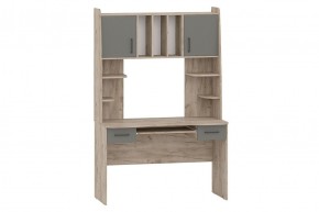 БЕТА Стол рабочий (дуб крафт серый/графит) в Нижнем Тагиле - nizhniy-tagil.mebel24.online | фото 1