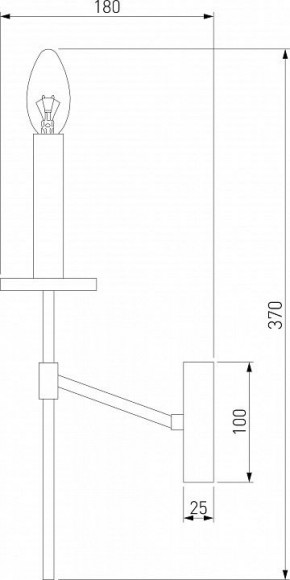Бра Eurosvet Anders 60142/1 хром в Нижнем Тагиле - nizhniy-tagil.mebel24.online | фото 2