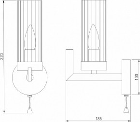 Бра Eurosvet Arganie 60133/1 латунь в Нижнем Тагиле - nizhniy-tagil.mebel24.online | фото 3