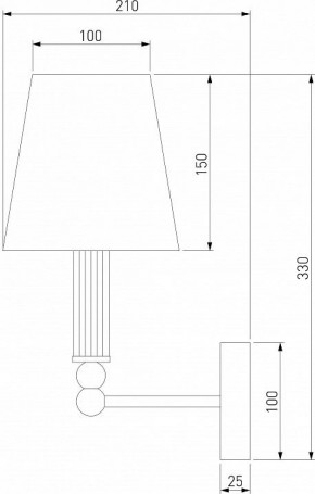Бра Eurosvet Conso 60145/1 латунь в Нижнем Тагиле - nizhniy-tagil.mebel24.online | фото 4