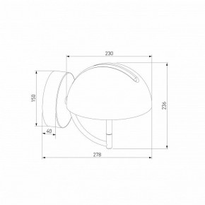 Бра Eurosvet Emisfero 50083/1 LED золото в Нижнем Тагиле - nizhniy-tagil.mebel24.online | фото 3