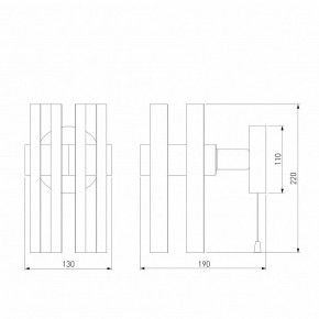 Бра Eurosvet Spada 70116/1 черный в Нижнем Тагиле - nizhniy-tagil.mebel24.online | фото 4
