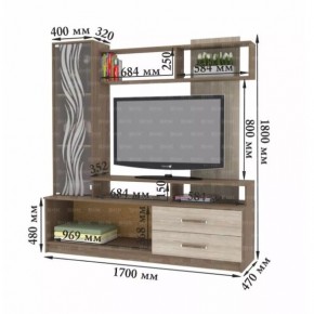 ДАРЬЯ Гостиная (Дуб Вотан/Белый глянец) в Нижнем Тагиле - nizhniy-tagil.mebel24.online | фото 8