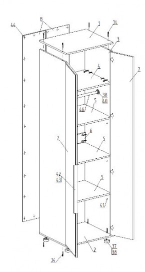 Детская "Лео" (модульная) в Нижнем Тагиле - nizhniy-tagil.mebel24.online | фото 9