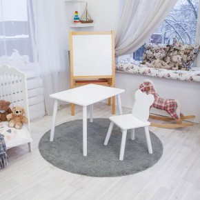 Детский комплект стол и стул «Мишка» Rolti Baby (белый/белый, массив березы/мдф) в Нижнем Тагиле - nizhniy-tagil.mebel24.online | фото 2