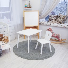 Детский комплект стол и стул «Звезда» Rolti Baby (белый/белый, массив березы/мдф) в Нижнем Тагиле - nizhniy-tagil.mebel24.online | фото 2