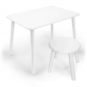 Детский комплект стол и табурет круглый Rolti Baby с накладкой Алфавит (белая столешница/белое сиденье/белые ножки) в Нижнем Тагиле - nizhniy-tagil.mebel24.online | фото 3
