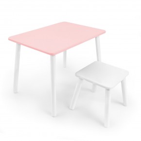 Детский комплект стол и табурет Rolti Baby (розовая столешница/белое сиденье/белые ножки) в Нижнем Тагиле - nizhniy-tagil.mebel24.online | фото 1