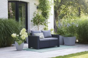 Диван Калифорния 2-х местный (California 2 Sofa), графит в Нижнем Тагиле - nizhniy-tagil.mebel24.online | фото 1