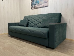 Диван Престиж-15 (НПБ+МДФ) велюр Sensey bottle green в Нижнем Тагиле - nizhniy-tagil.mebel24.online | фото