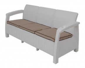 Диван Yalta Premium Sofa 3 Set (Ялта) белый (+подушки под спину) в Нижнем Тагиле - nizhniy-tagil.mebel24.online | фото 1