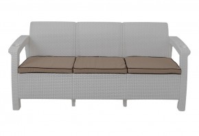 Диван Yalta Premium Sofa 3 Set (Ялта) белый (+подушки под спину) в Нижнем Тагиле - nizhniy-tagil.mebel24.online | фото 2