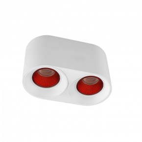 DK3096-WH+RD Светильник накладной IP 20, 10 Вт, GU5.3, LED, белый/красный, пластик в Нижнем Тагиле - nizhniy-tagil.mebel24.online | фото 1