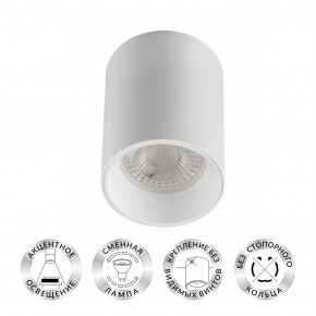 DK3110-WH Светильник накладной IP 20, 10 Вт, GU5.3, LED, белый, пластик в Нижнем Тагиле - nizhniy-tagil.mebel24.online | фото 1