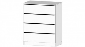 ЭЛЕГАНТ Комод 4 ящика (белый) в Нижнем Тагиле - nizhniy-tagil.mebel24.online | фото