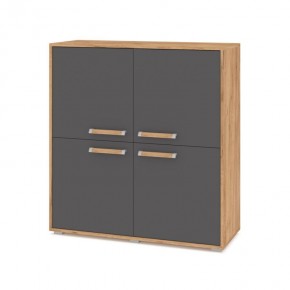 ФЛОРИДА Ф43 Комод (дуб золотой/графит) в Нижнем Тагиле - nizhniy-tagil.mebel24.online | фото