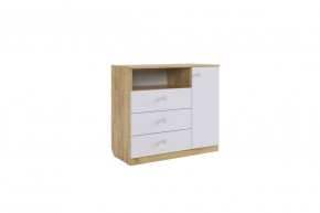 ФОРСАЖ Комод (крафт золотой/белый) в Нижнем Тагиле - nizhniy-tagil.mebel24.online | фото