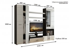 Гостиная Альфа МДФ (Венге/Белый глянец) в Нижнем Тагиле - nizhniy-tagil.mebel24.online | фото 3