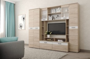 Гостиная Белла (Дуб Сонома/Белый глянец) в Нижнем Тагиле - nizhniy-tagil.mebel24.online | фото 1