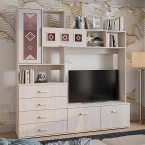 Гостиная Белла (модульная) ясень белый в Нижнем Тагиле - nizhniy-tagil.mebel24.online | фото 15
