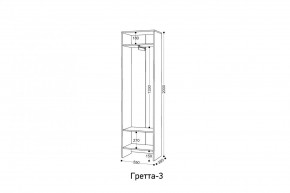 ГРЕТТА 3 Шкаф 2-х створчатый в Нижнем Тагиле - nizhniy-tagil.mebel24.online | фото 3